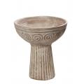 TERRACOTTA BOWL WITH STAND