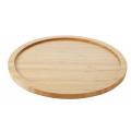 IBR BAMBOO TRAY FOR ROUND STEAK PLATE 34X34X1,7CM