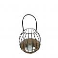 WATER HYACINTH LANTERN WITH HANDLE S D20CM
