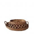 WILLOW BASKET WITH COVER 46,5X35X19,5CM