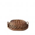 WILLOW BASKET WITH COVER 42X31X18CM