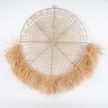 PAPER ROPE AND RAFFIA GRASS WALL DECORATION 88X174CM