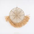 PAPER ROPE AND RAFFIA GRASS WALL DECORATION 63X151CM